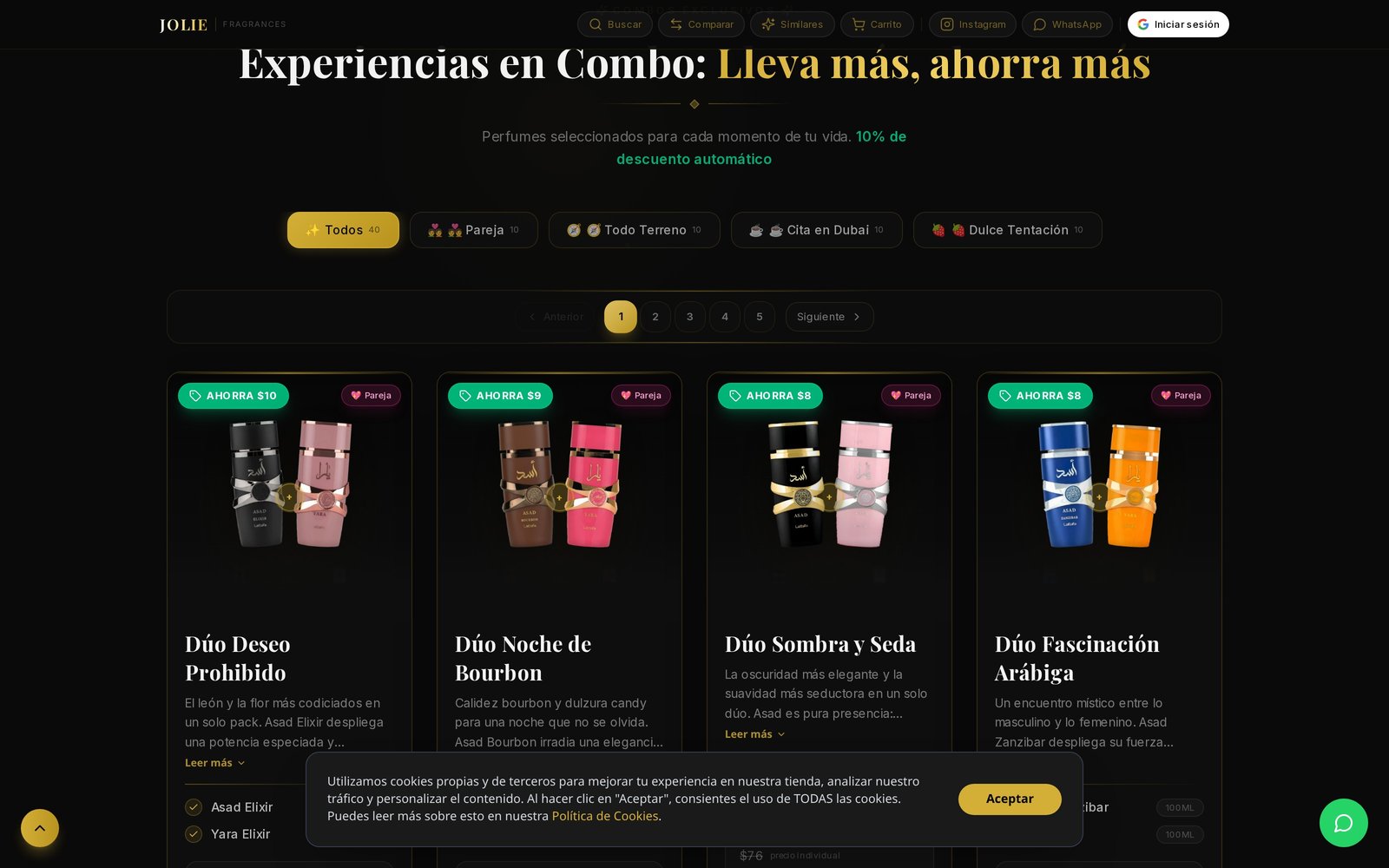 Jolie Fragrances - Selección de combos y maridajes olfativos